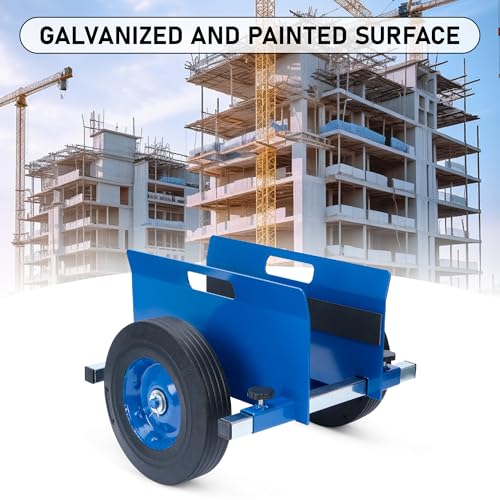 AIWFL Panel Dolly 1100LBS Door Dolly Cart with 10" Solid Wheels - color: Blue
