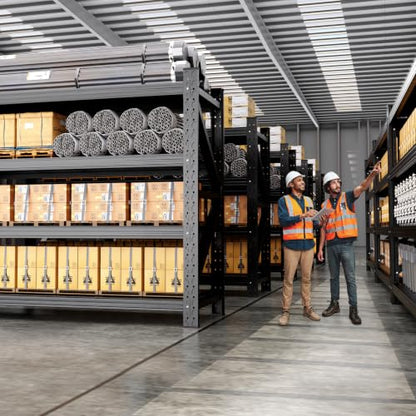 5000LBS Heavy Duty Storage Shelves, 59"W Adjustable Garage Shelving Unit, Rust Proof Large Metal Storage Rack, 20"Dx59"Wx54.3"H Industrial Shelving for Warehouse, Basement, Shop, Supermarket