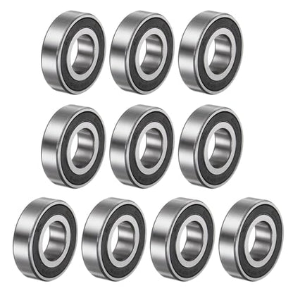 uxcell R12-2RS Deep Groove Ball Bearing, 10pcs 3/4" x 1-5/8'' x 7/16" Chrome Steel Z2 Double Rubber Sealed Bearing - size: 3/4" x 1-5/8'' x 7/16"
