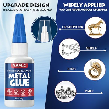 Metal Glue, Liquid Super Glue for Metal 40g - style: Metal Glue