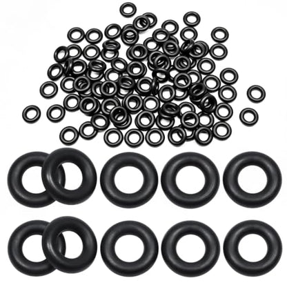 Black 100Pcs O-Rings, Nitrile Rubber O-Rings 15/64"(5.8mm) ID - size: 15/64" ID, 1/2" OD