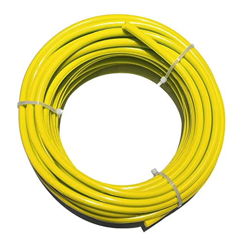 Beduan 6mm x 4mm Yellow Pneumatic Tubing Pipe PU Polyurethane Air Compressor Tubing Hose Pipe Line Fluid Transfer 39.4ft 12 Meter - color: *Yellow, size: 6mmx4mm-12m