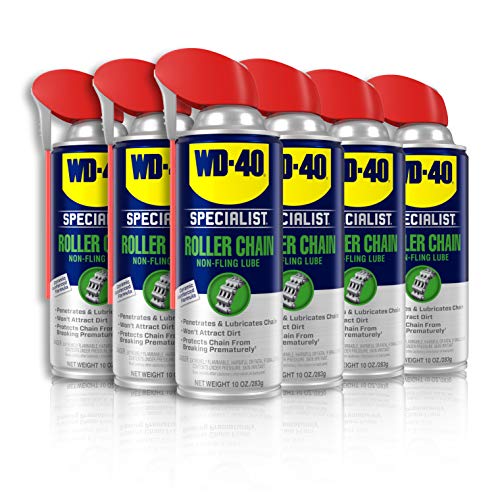 WD-40 Specialist Roller Chain Non-Fling Lubricant, 10 OZ [6-Pack] - size: 6-Pack