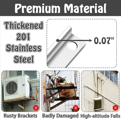 lukar Outdoor Mini Split Wall Mounting Bracket for 9000-36000 BTU Condenser