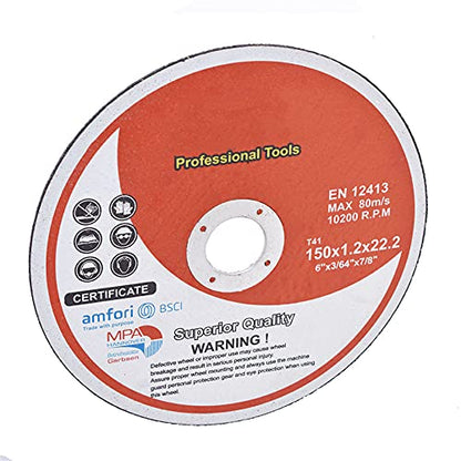 ALL-CARB 50 Pack 6 Inch x 0.045 Inch x 7/8 Inch Cutting Wheel Metal and Stainless Steel Cut Off Wheels Thin Metal Cutting Disc Fit for Angle Grinders - size: 6x0.045x7/8