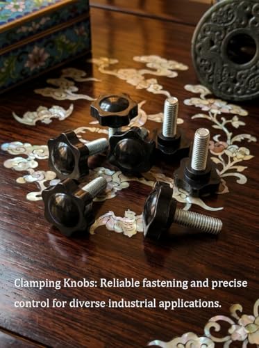 NACX M10 x 35mm Thread Clamping Knob, Thumb Screw, Star Hand Knob Tightening Screw Knob for Machinery, 8Pcs - size: M10 x 35mm