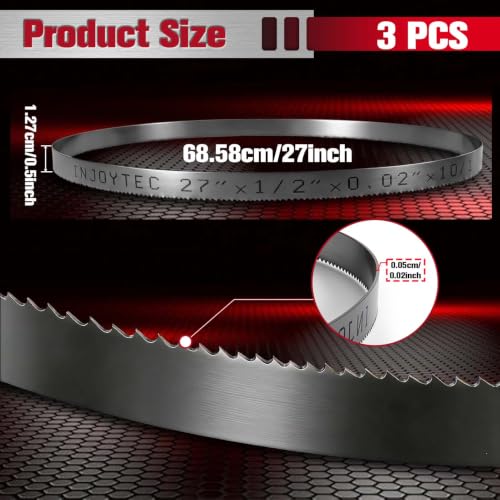 27 Inch Bandsaw Blades 10/14 TPI Sub-Compact Portable Saw Blades - size: 10/14T