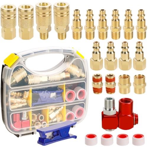 25PCS 1/4”NPT Air Compressor Hose Fittings