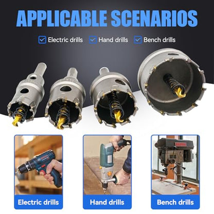 20pcs TCT Carbide Hole Saw Hole Cutter Set 1/2" to 2-1/4"