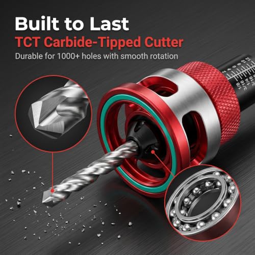 Countersink Drill Bit Set for Woodworking, 7-Piece