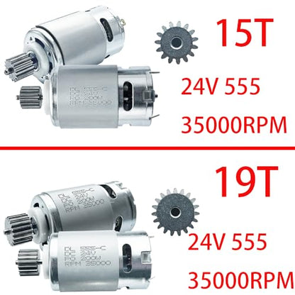 12V RS550 30000RPM 00968-9015 High-Speed 7R Motor (15T) for Power Wheels Kids Ride on Car Upgrade for Fisher Price/Jeep Hurricane/Ford 150 Raptor Bronco/Dune Racer Extreme Replacement Parts