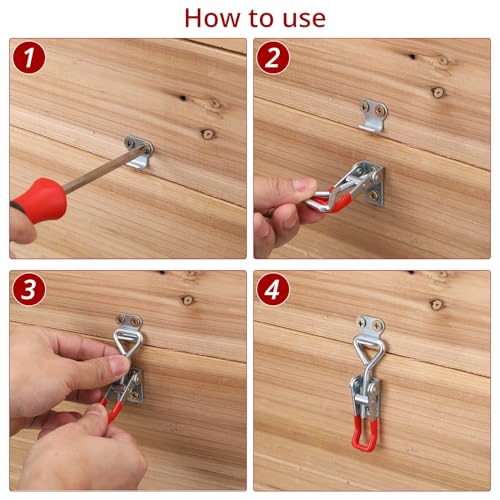 Hicarer 36 Pcs Toggle Latch Clamp 4001, 330 Lbs