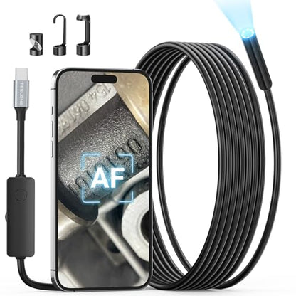 Teslong 2.0MP USB-C Auto Focus Borescope for Plumbing & Wall Inspections