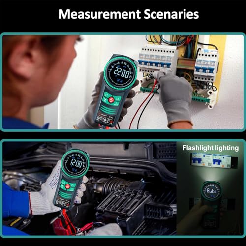 Digital AC/DC Professional Multimeter Tester, TRMS 6000 Counts Auto-ranging