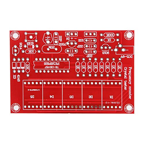 Hilitand DIY Frequency Indicator Kit 1Hz-50MHz Crystal Oscillator Tester Module Kit with 5 Digits Digital Tube Display