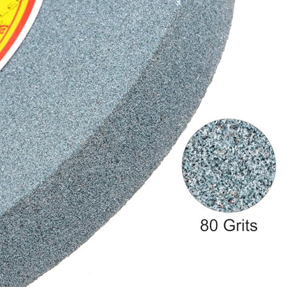 uxcell 10-Inch Bench Grinding Wheels Green Silicon Carbide GC 80 Grits Surface Grinding Ceramic Tools - size: 10 x 0.98"