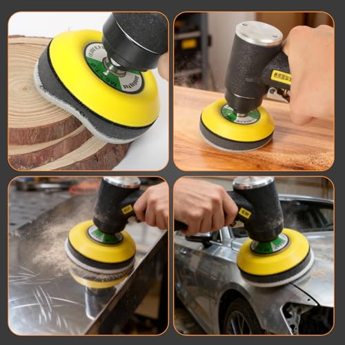 3 Inch Interface Pad: 9 Pack Hook & Loop Foam Sanding Discs Backing Pads Replacement for Mini RO Sander Detail Sanding,Soft Density Sponge Round Cushion Buffer - style: 3" No-Hole Interface Pad