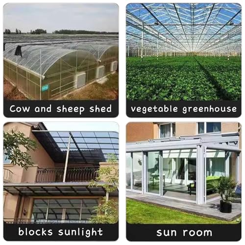2X16 ft Polycarbonate Roofing Panels,Resistant Rainproof Plastic Roof Sheet - size: 2X16FT