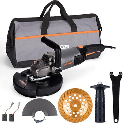 KSEIBI 711985 Concrete Grinder 7 Inch Angle Grinder Kit - style: 15Amps Grinder