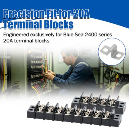 9218 Terminal Block Jumper, for 20A Terminal Blocks, Replacement for Blue Sea 2400 Series Terminal Block - 30 PCS