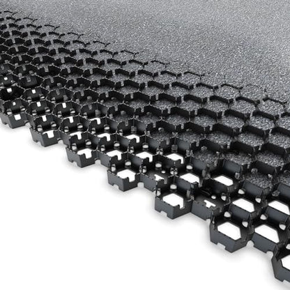 Standartpark Vodaland Permeable Pavers - HexPave Grass & Gravel Permeable Paver System - 100% Recycled PPE Plastic Pavers, Handles 27,000 lbs, 1" Depth, 325 s.f / 110 Units - size: 325 Sq Ft