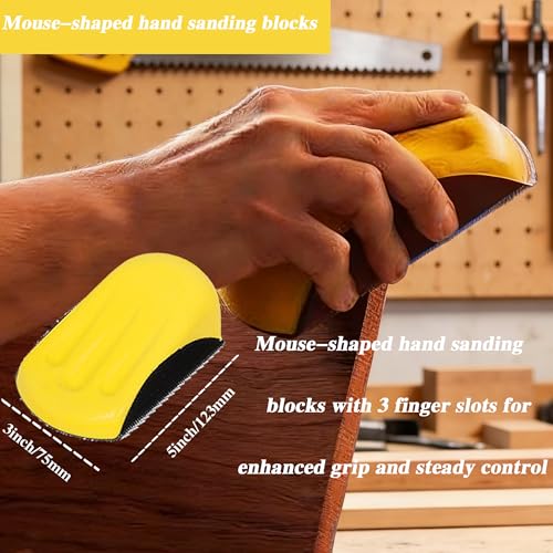 50pcs Sandpaper 8 Hole 5 inch Sanding Discs Hook and Loop 60/180/240/400/800/1200/2500/4000/7000/10000 Grits with Hand Sander for Automotive Metal Polishing