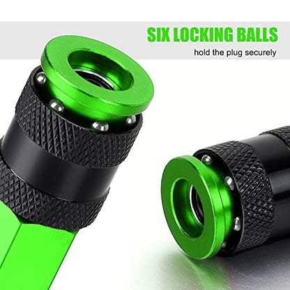 Aluminum Air Fittings, 1/4" NPT, 25 Pieces, Green - color: Green, size: 25 Pieces