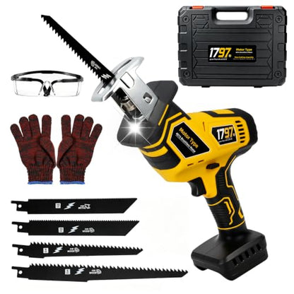 Brushless Cordless Reciprocating Saw for Dewalt 20V Battery (Tool only)