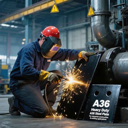 4Pack 1/8" A36 Steel Plate-4" x 4"Hot Rolled Steel Sheet,Weldable Metal Square Steel - size: 4x4x1/8"