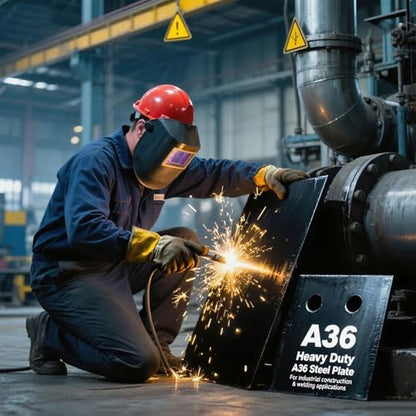 4Pack 3/16" A36 Steel Plate-4" x 4"Hot Rolled Steel Sheet,Weldable Metal Square Steel - size: 4x4x3*16"