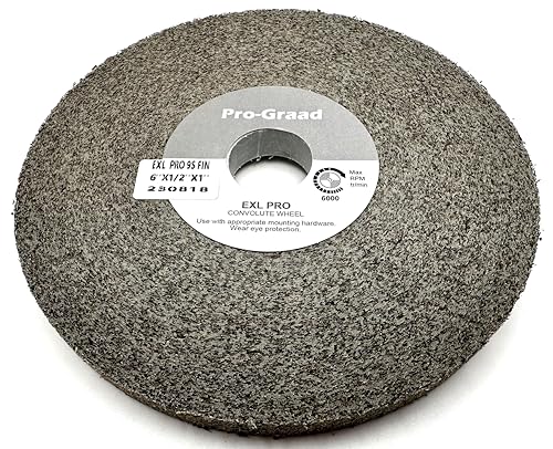 EXL PRO Deburring Wheel 6" x 1/2" x 1", 9S Fine, 94904 - style: 6" x 1/2" x 1"