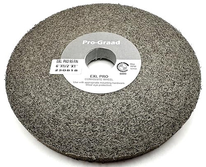 EXL PRO Deburring Wheel 6" x 1/2" x 1", 9S Fine, 94904 - style: 6" x 1/2" x 1"