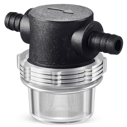 1 Piece Water Pump Strainer 3/8 ID Hose Barb with Mesh Filter Screen