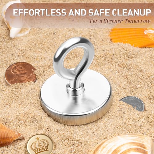 FINDMAG 350 LBS Fishing Magnet, 2 Inch Strong Neodymium Magnet - size: 2.00 inches (50mm)