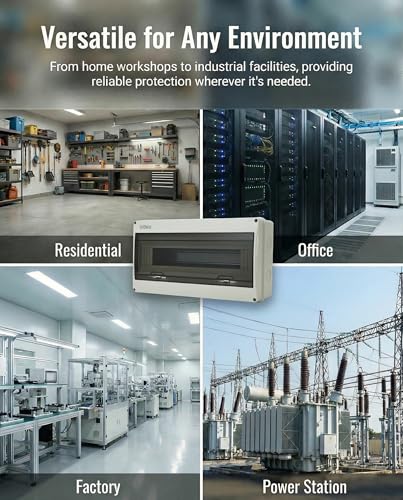 18 Way HT Circuit Breaker Box, Distribution Protection Box - size: 18Way-363x200x110 MM+H54 Copper Busbar