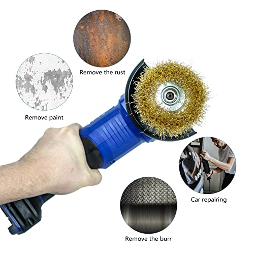SALI 12 Pack Wire Cup Brush, 3 Inch Coarse Crimped Cup Brush for Grinders, with 5/8 Inch Arbor for Heavy Cleaning Rust, Stripping and Abrasive, for Angle Grinder - style: Coarse Crimped Wire