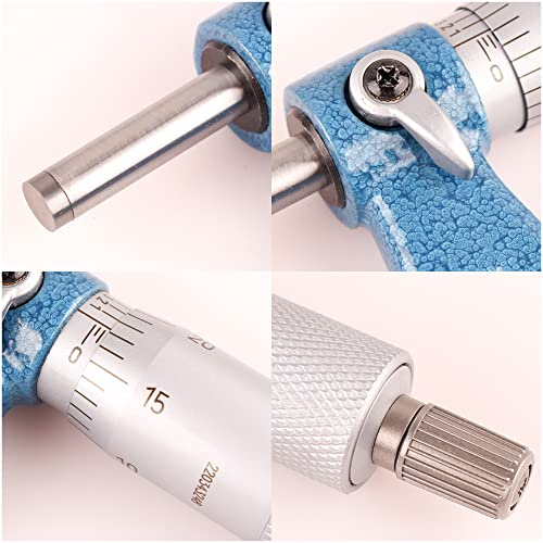 Outside Micrometer 4-5" Measuring Range,0.0001" Graduation for Machinists,Professional Precision Tool for Accurate Measurements - size: Outside Micrometer (4-5" Range)