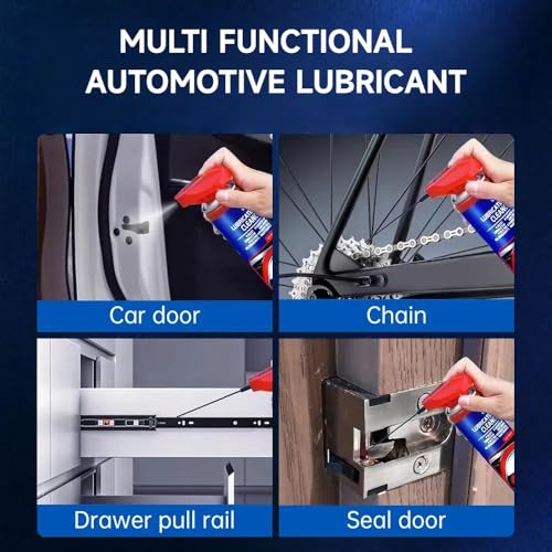 Glodway Specialist Silicone Lubricant Spray,Garage Door Lubricant Oil,with SMART Straw Sprays 2 Ways,for Door Higne,Bike,Sewing Machine,Metal Parts,6.76 OZ,Air Refresher,6 OZ - size: Silicone Lubricant+Air Freshener