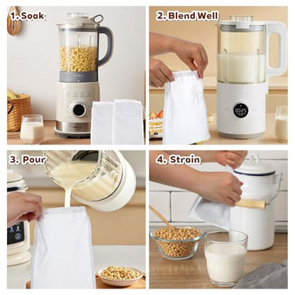 5 Pcs Nylon Brew Bags, Fine Mesh Brewing Bag Reusable Cold Brew Bags, 7.9 x 5.9 Inch Straining Bag for Beer, Wine, Cider, Mesh Strainer Steeping Bags - size: 7.9 x 5.9 Inch
