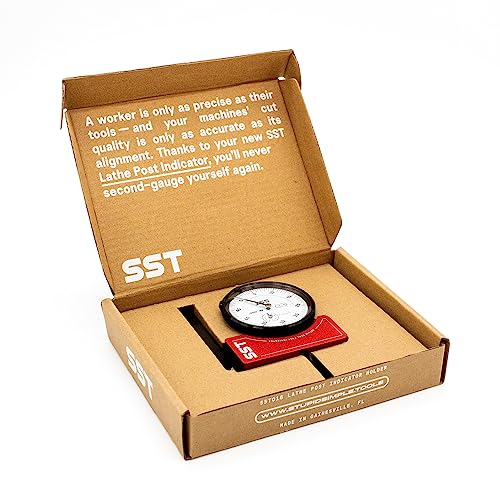 SST - Lathe Tool Post Indicator - High-Level Precision & Accuracy - Durable Construction - 5-Year Warranty Guaranteed