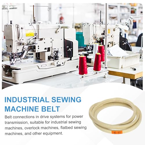 uxcell 4Pcs M43 Industrial Sewing Machine Belt 43.5" Outer Girth Rubber - size: M43