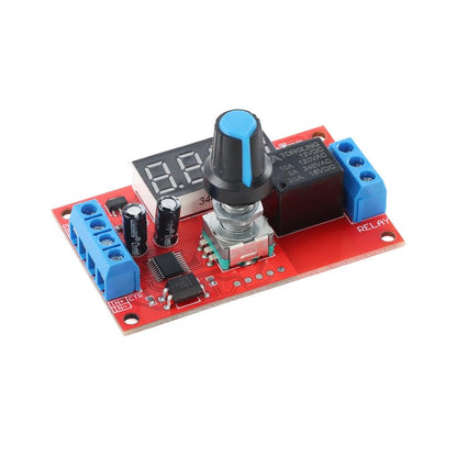 12V 32-Mode Time Delay Relay Module, Digital Timer Controller Switch Board for Motor, Light, Fan, Pump and Automation Projects - color: 12V Knob