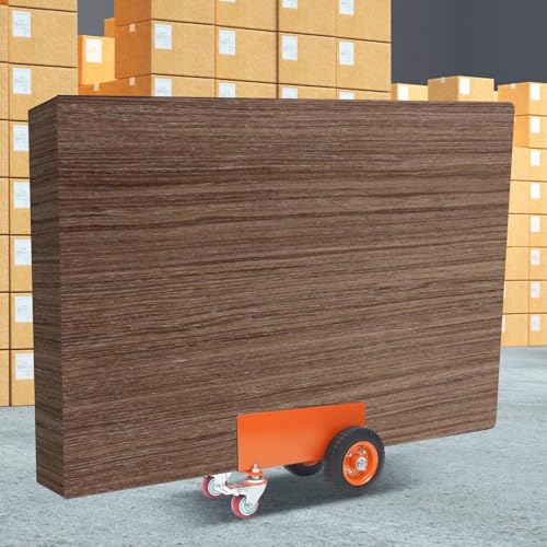 Heavy Duty Panel Cart with Pneumatic Wheels, 661lbs Capacity Alloy Steel Carrier Cart for Drywall, Sheet Metal, Plywood, Glass 2 Lockable Swivel Wheels