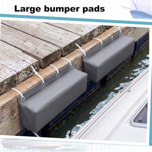 Boat Dock Bumpers Heavy-Duty Marine - color: Gray, size: 17 x 6 x 3.5"