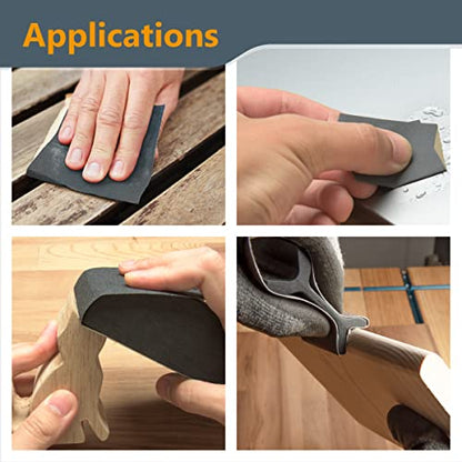 POWERTEC 471001 Wet Dry Sandpaper, Assorted Grit, 9" by 3.6", 36 PK, 4 of each400/600/800/1000/1200/1500/2000/2500/3000 - style: 36PK - 9 Assorted Grits