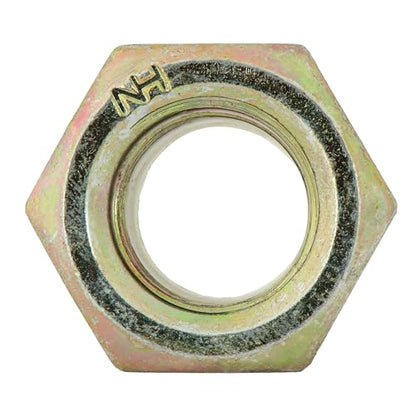 1/4"-20 (100 Pack) Grade 8 Hex Nylon Insert Lock Nut, Coarse Thread, Yellow Zinc by Makers Bolt - size: 1/4"-20 (100 pack)
