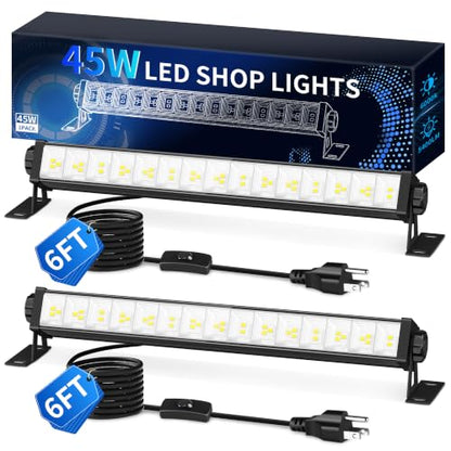 THECHAM 45W LED Shop Light Plug in for Workbench