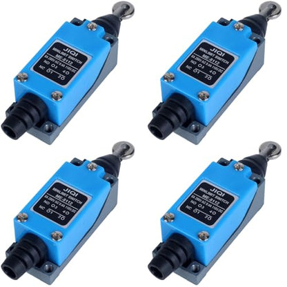 Momentary Limit Travel Switch,Horizontal Roller Plunger Type,NO/NC Self-Resetting Travel Switch (4PCS) - style: ME-8112