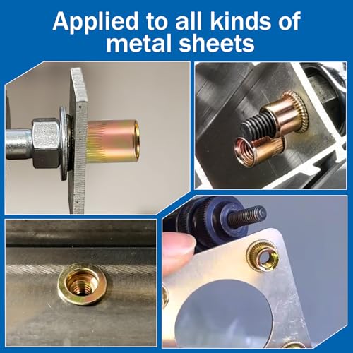 660Pcs Metric & SAE Rivet Nut Kit Threaded Nutserts Set - size: Metric & SAE 660pcs