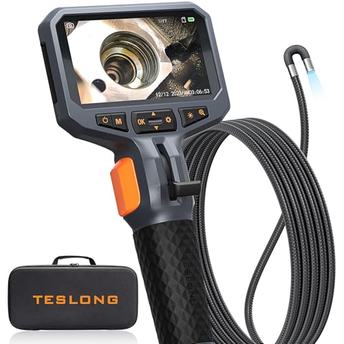 Teslong 10FT Articulating Borescope for Mechanic Automotive HVAC Wall Drain